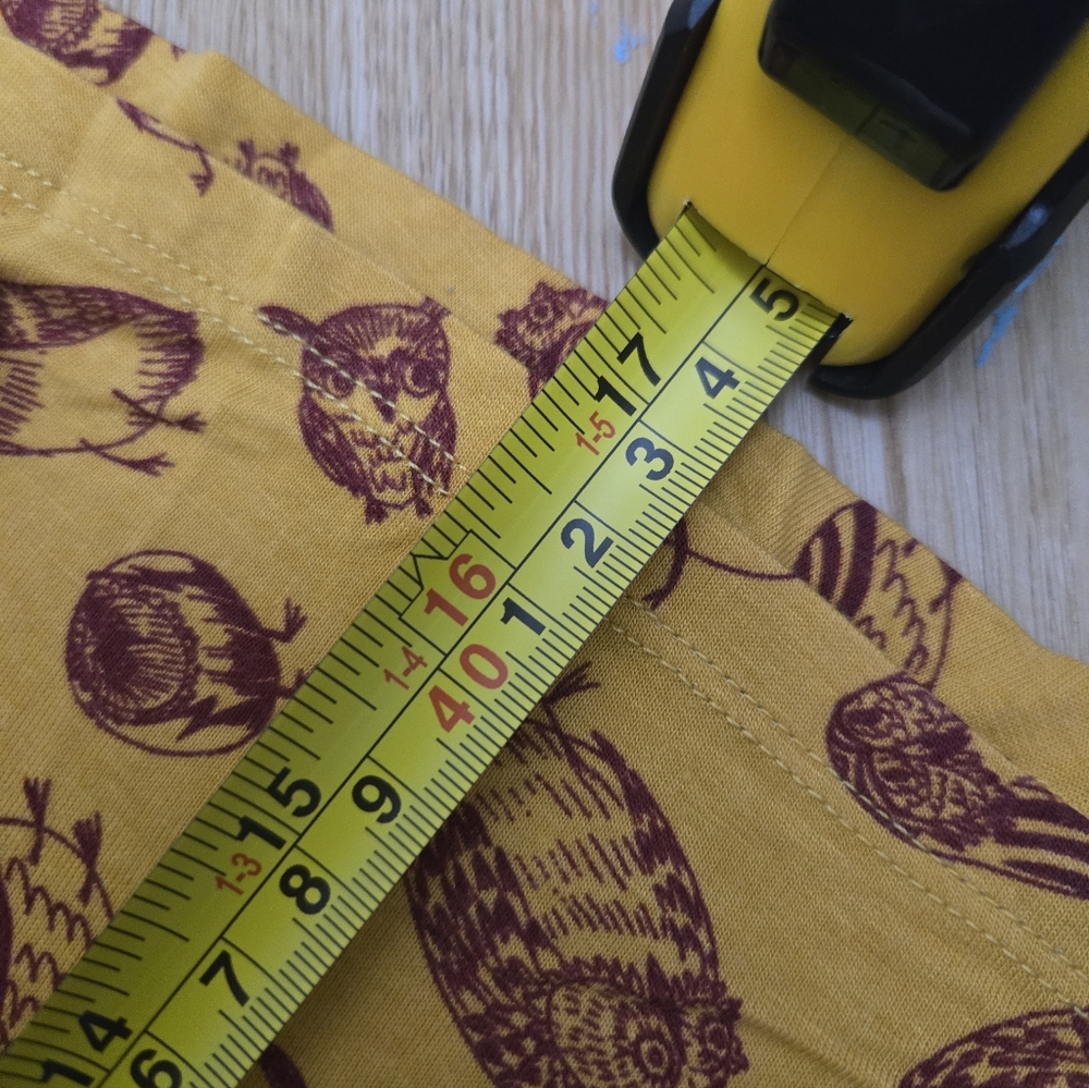 Modcloth Yellow Owl Pattern Skater Skirt - Picture 5 of 6